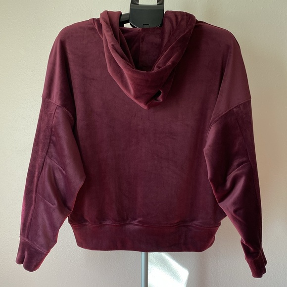 Express Women's Deep Burgundy Oversized Jacket - Picture 5 of 9